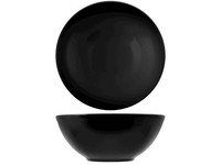 Insalatiera Aus Steingut/Gres, Ø 22 Cm, Schwarz H&H
