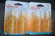 NUK First Essentials Latex Replacement Nipples, 4 Months, Medium Flow 6 Ct  2