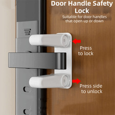 Safety Lock Baby and Children's Door Lock Punch-free Door handle Fixed lock