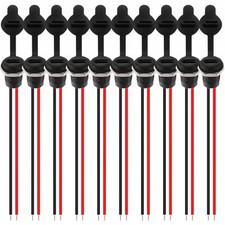 Type-C Female Chassis 2 Pin Wire 22 awg Waterproof Jack Connectors 3A USB C P...