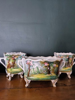 Lot of 3 Napoleon Rococo Style Indoor Planters