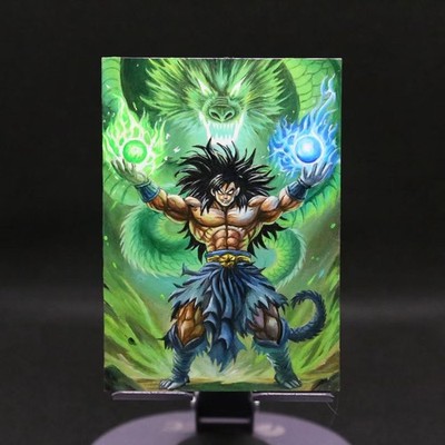 Son Goku Gragon Ball 【Oil Painting】 1/1 Hand Drawn Sketch Card By YiChuan