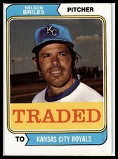 1974 Topps #123T Nelson Briles Traded