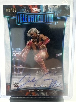 2025 WWE Exalted Wrestling Jade Cargill On Card Elevated Ink Auto /99