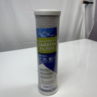 Ronaqua / Block Activated Carbon Filter / 5 Micron / 9.87'' x 2.5'' Coconut Shell 