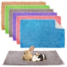 Non Slip Washable Pet Pad Chenille Fleece Fleece Bedding Mat  Guinea Pig