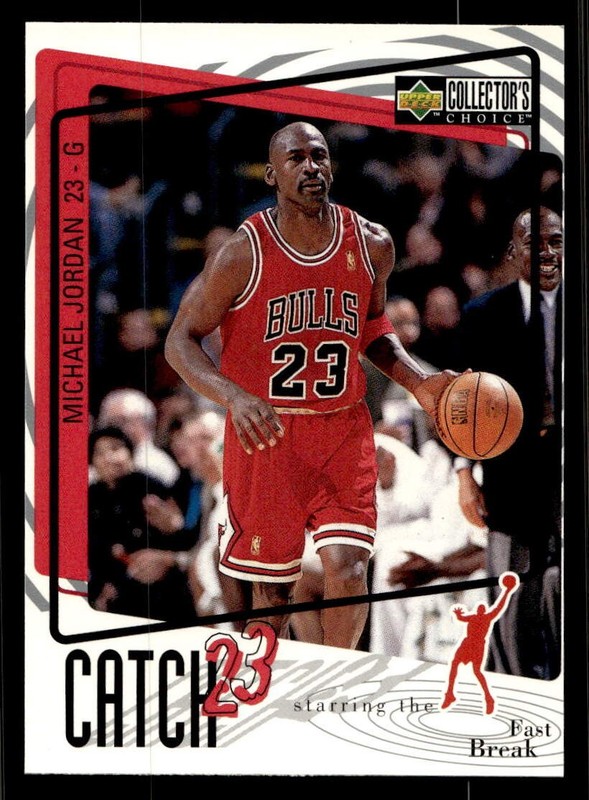 1997-98 Collector's Choice #186 Michael Jordan Chicago Bulls Catch 23 MINT