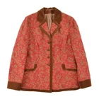Stajan Kunst Austrian Silk Embroidery Blazer Jacket Womens EUR 42 / US ~L-XL