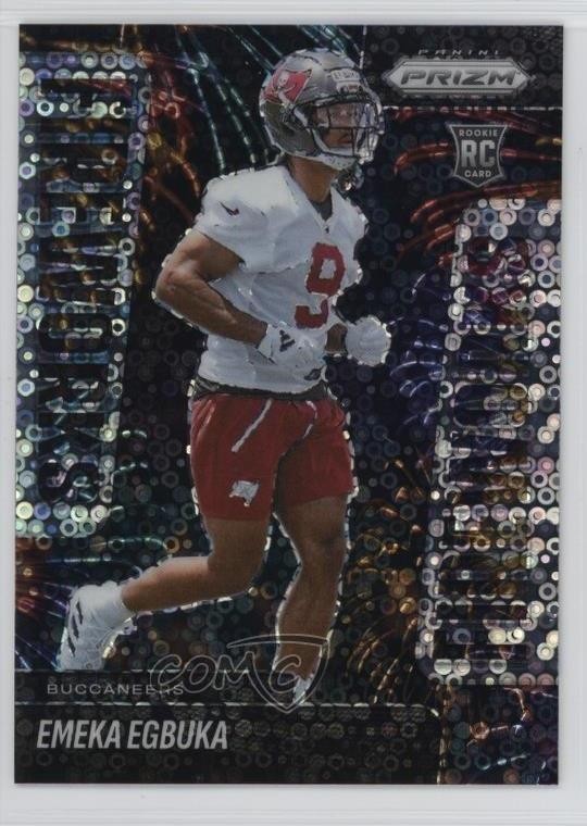 2025 Panini Prizm Fireworks No Huddle Prizm Emeka Egbuka #2 1th0