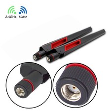 2 Pcs 12dBi 2.4GHz 5GHz Dual-Band Wireless Network Card WIFI Antenna IP-Camera