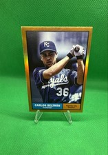 2024 Topps Archives - 1961 Topps Carlos Beltran #40 Orange Hot Foilboard 02/15