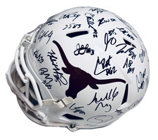 2025 TEXAS LONGHORNS TEAM SIGNED FS FOOTBALL HELMET COA 50+ AUTOS ARCH MANNING