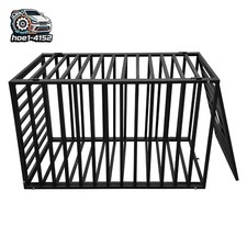 47.2''Heavy Duty Metal Chew-resistant Dog Cage Kennel Pet Crate Black