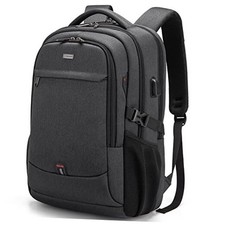 Laptop Backpack for Travel Water Resistant College Backpack for 17 Inch Black
