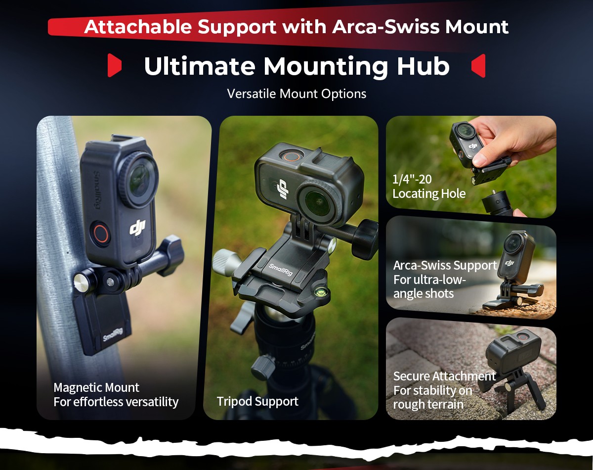 SmallRig Nano Half Cage for DJI Osmo Nano Cage W/ 1/4 Hole & Quick