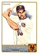 2011 Topps Allen & Ginter Angel Pagan #38 New York Mets