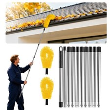 Gutter Cleaning Tools from The Ground - 12.7FT Long Adjustable gutter Cleaner...