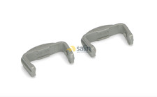 X2 GENUINE VENINI DISHWASHER FRONT BASKET RAIL END CAPS SET OF X2