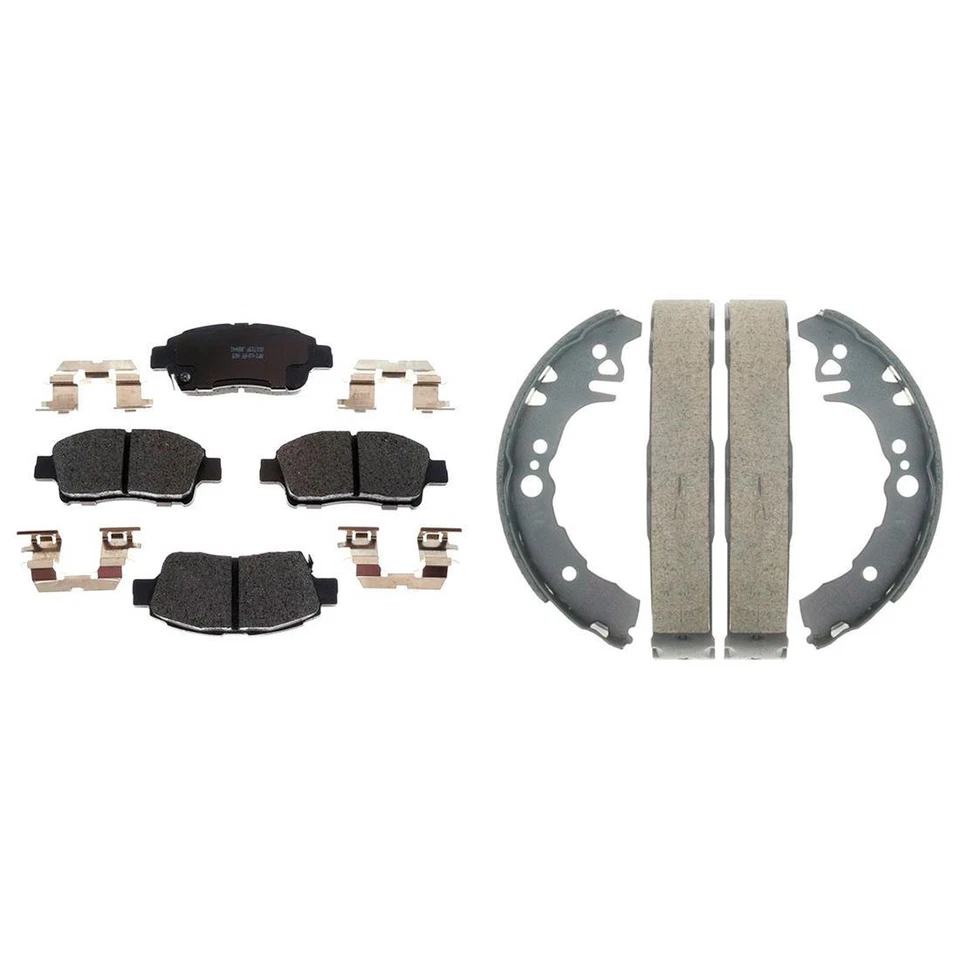 Kit dianteiro traseiro pastilhas de freio de cerâmica e sapatas de freio para 2000 Toyota Echo - Raybestos - Imagem 4 de 4