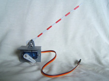 Bahnschranke  - mit Servo Motor, Vollschranke, Bahnübergang Spur H0