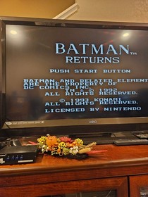 Batman Returns & Batman the Video Game Bundle NES TESTED Lot of 2