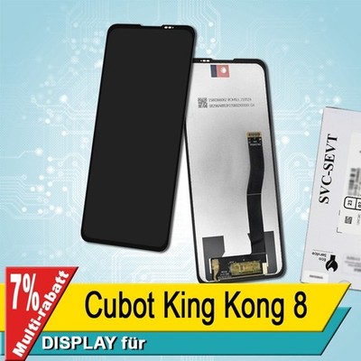 Display für Cubot King Kong 8 Bildschirm Service Pack Schwarz