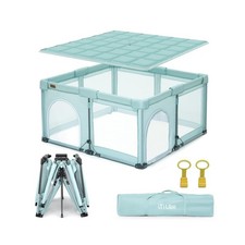 Foldable Baby Playpen, iTiLike Large Playard with Detachable Thickened Washab...