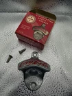 Vintage Original Coca Cola Wall Mounted Metal Bottle Opener Starr X with Wear