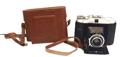 Franka Solida 1 Folding 120 6x6 4x4 Pocket Kamera Ledertasche 1:4.5 F=75mm Objektiv - Bild 1 von 4