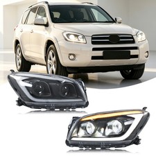 Led Headlights For Toyota Rav4 2009-2012 Drl Projector Front Lamps Assembly