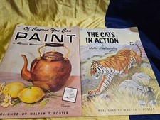 Walter T. Foster Of Course you Can Paint Books Lot of 2 1960's