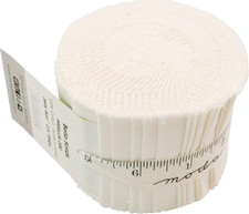 Bella Solids off White Junior Jelly Roll 20 2.5-Inch Strips 9900JJR 200