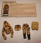 G.I. Joe 1985 Dusty V1 Body Parts, Back Pack & File Card Original Hasbro GI Joe