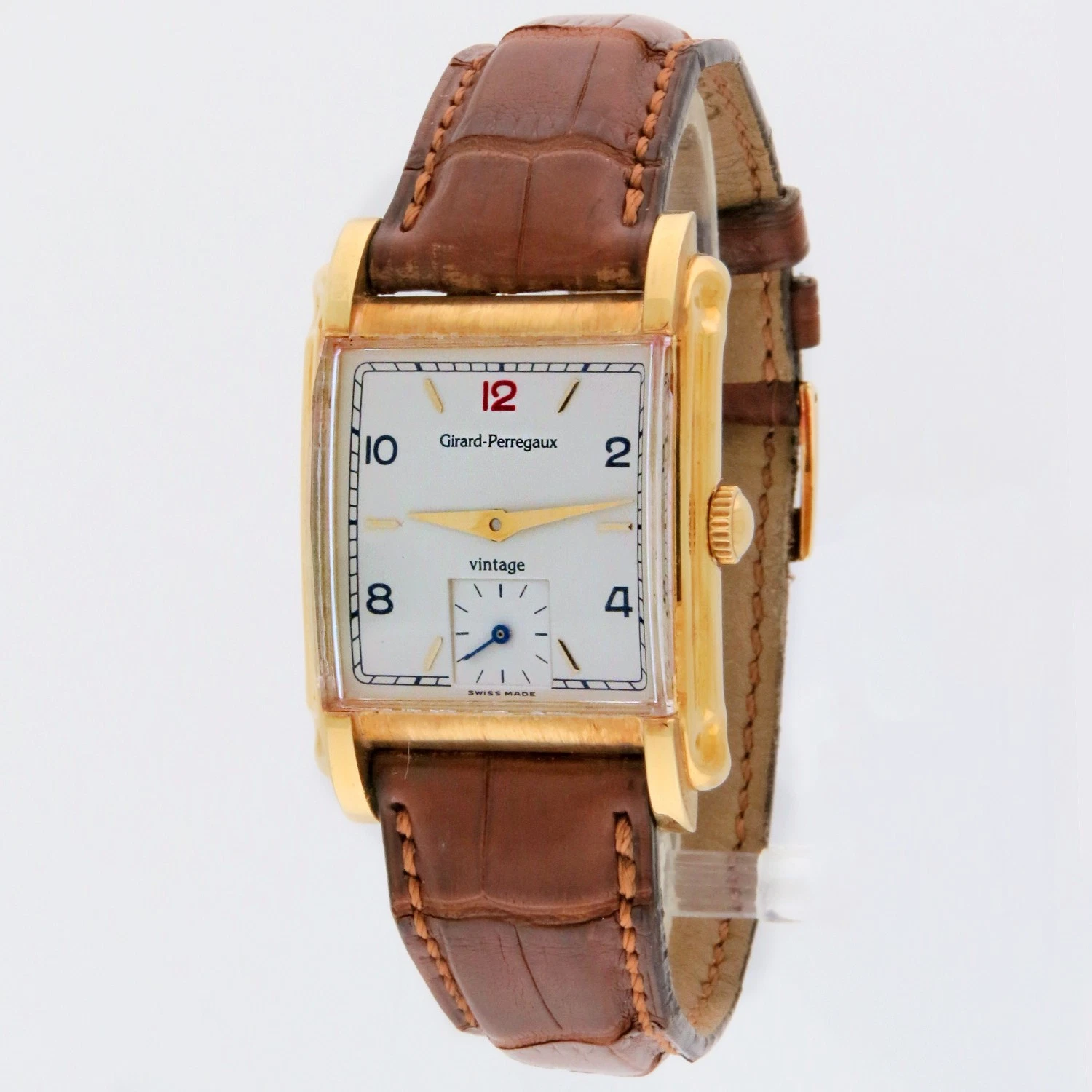 Girard Perregaux — Girard-Perregaux Vintage 94 Mechanical 18K Yellow Gold Ltd Ed Watch 2550 28x40mm