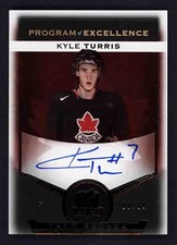 2015-16 UD The Cup Program of Excellence Kyle Turris Auto /10 Team Canada