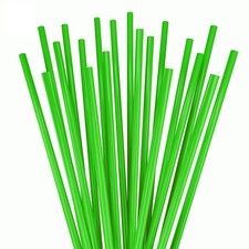 Disposable Plastic Coffee Stirrer Straw - 5 Inch Sip Stir Stick Green, 1000 