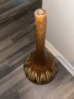 Vintage Mid-Century Modern German Ceramic Art Vase - Brown Gold Green Red — photo 6