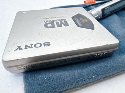 Sony Walkman MZ-E55 VTG Gold Portable MiniDisc MD Player w/ Remote