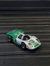 Vintage 1980 Tyco Porsche Silver/Green 908 3 Slot Car