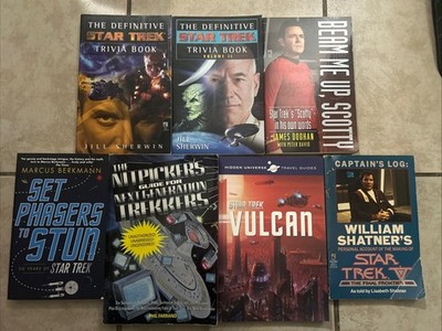 Lot Of 7 Star Trek Non-Fiction Paperback Books