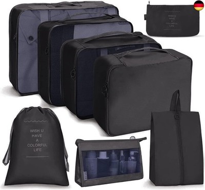OSDUE Koffer Organizer Set 8-teilig, Packing Cubes, Wasserdichte Reise