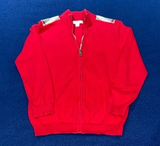 Authentic Burberry Kids  Unisex Cotton Full Zip Sweater EUC - Size 10y