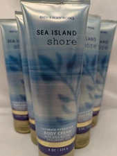 Qty (6) Bath & Body Works SEA ISLAND SHORE Ultimate Body Cream Set 8 oz