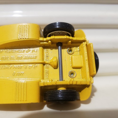 VRARE MATCHBOX 1986 YESTERYEAR RARE Y1 Lite YELLOW LESNEY BASE 1936 JAGUAR NuBxd - Picture 9 of 13