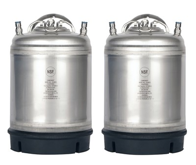 #ad #ad 2 Pack New 2.5 Gallon AMCYL Ball Lock Kegs for Homebrew Cold Brew NSF Approved $164.95