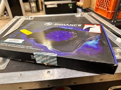 C5 ENHANCE Gaming Laptop Cooling Pad Stand w/LED Cooler Fan BLUE