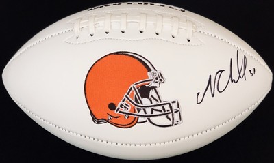 nick chubb signed football