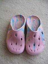 Clogs von Chung Shi / Duflex in rosa marmoriert in Größe 11-12, ca. 32 - 33