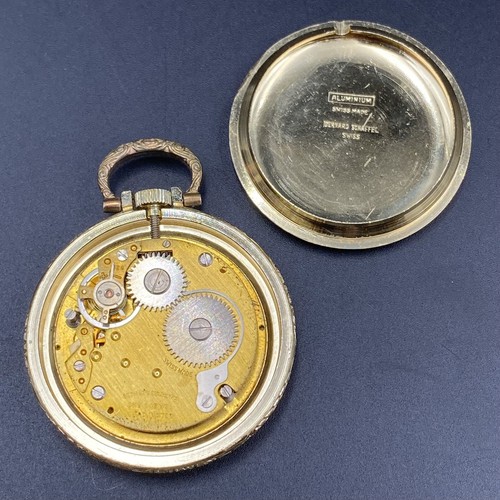 Vintage ster Bernard Schaffel Pocket Watch Mechanical Swiss One