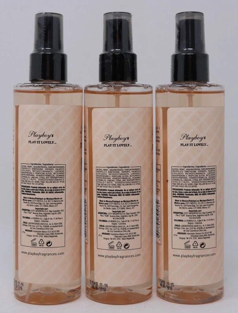 PLAYBOY PLAY IT LOVELY 8 OZ 240 ML BODY MIST SPRAY For Women NEW
